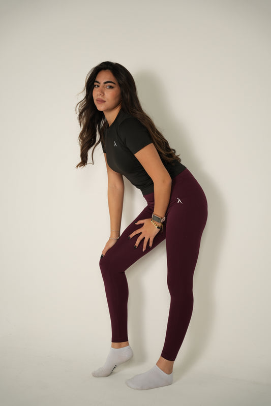Tight Leggings and Essential T-Shirt