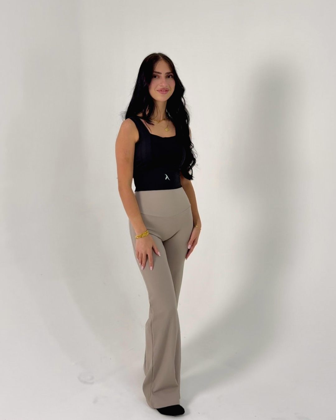 Wide Legs And Sports Bra Set