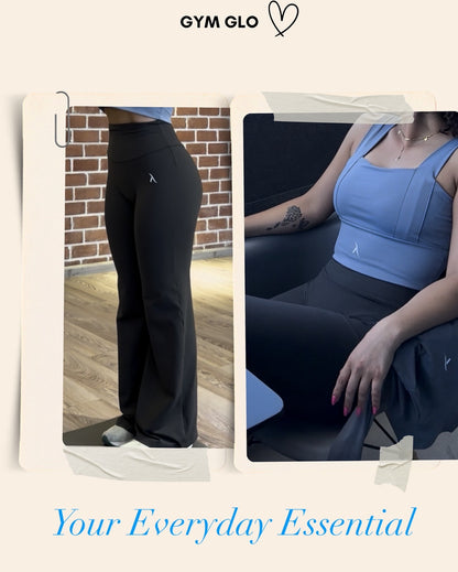 Wide Legs And Sports Bra Set