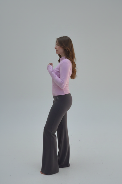 Wide Legs And Fitted Jacket Set