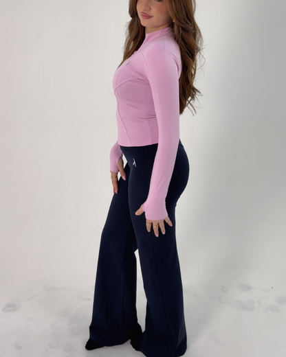 Wide Legs And Fitted Jacket Set
