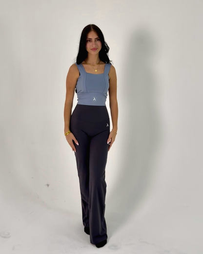 Wide Legs And Sports Bra Set